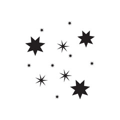 Star icon. Twinkling stars. Sparkles, shining burst. vector illustration