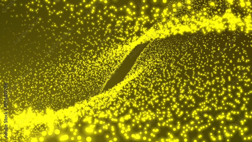 Poster abstract background with a dynamic wave. abstract wave. big data technology 3d rendering. connecting