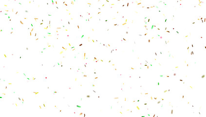 Colorful confetti border frame repeat pattern. Great for a birthday party or an event celebration invitation or decor. Surface pattern design.