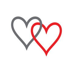 Heart Love Logo Template vector
