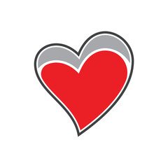 Heart Love Logo Template vector