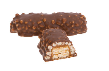 chocolate bar isolated