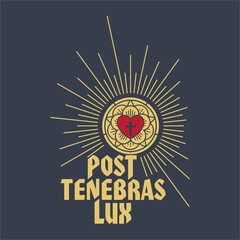 Christian Illustration. Light after Darkness.