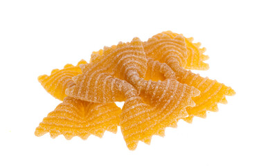 pasta bows isolated