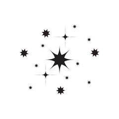 Star icon. Twinkling stars. Sparkles, shining burst. vector illustration