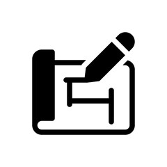 blueprint glyph icon