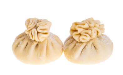 frozen khinkali isolated