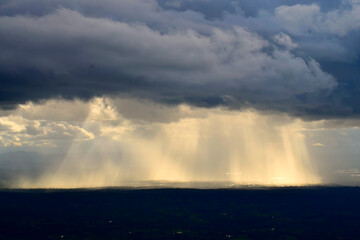 and thunderstorms, heavy rain