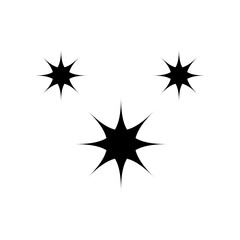 Obraz premium Star icon. Twinkling stars. Sparkles, shining burst. vector illustration