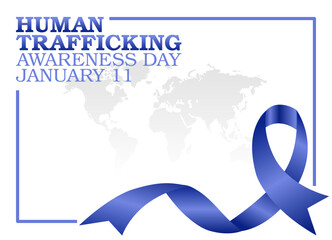 vector graphic of human trafficking awareness day good for human trafficking awareness day celebration. flat design. flyer design.flat illustration.