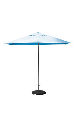 Cyan parasol umbrella with stand © nuwatphoto