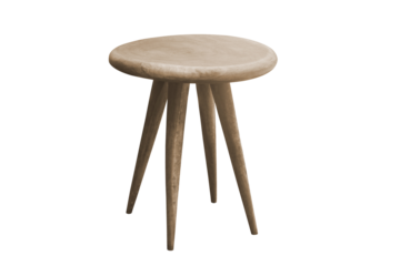 Old round wooden table