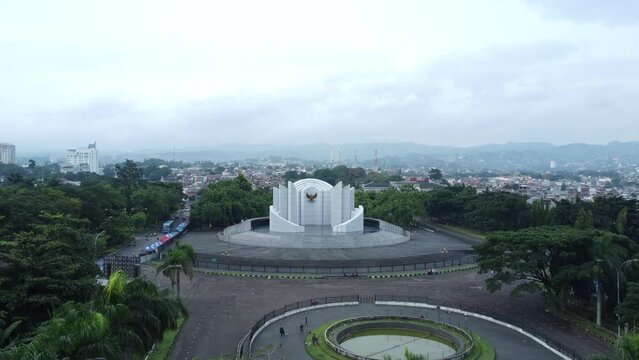 Aerial View of the West Java People's Struggle Monument (Monju Monument)