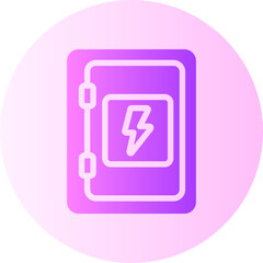 fuse box gradient icon