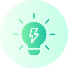 light bulb gradient icon
