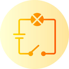 wiring diagram gradient icon