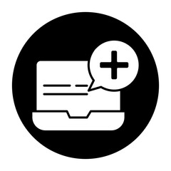 Obraz premium consulting services cyrcular glyph icon