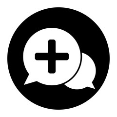 Obraz premium consulting cyrcular glyph icon