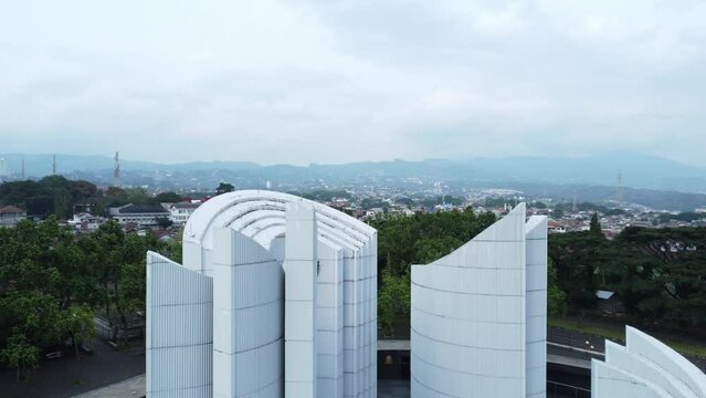 Aerial View of the West Java People's Struggle Monument (Monju Monument)