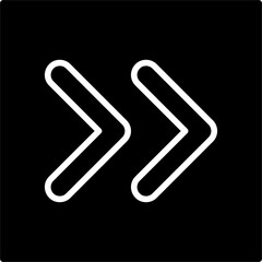 Fototapeta premium Fast Forward Icon