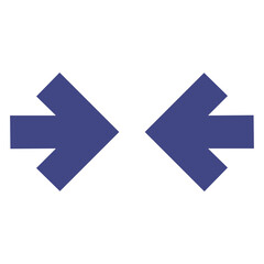 opposite purple arrows icon