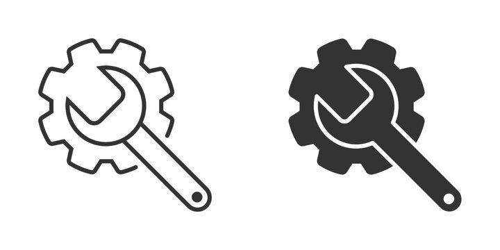 Service tools icon. Vector illustration.