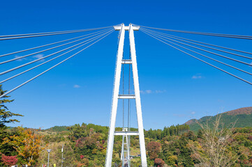 快晴の日の九重夢大吊橋