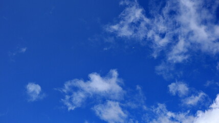 White clouds on the blue sky perfect for the background