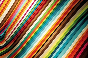 Obraz premium a multicolored striped background with a black background and a white background with a red, yellow, green, blue, orange, and red stripe pattern on the bottom of the image.