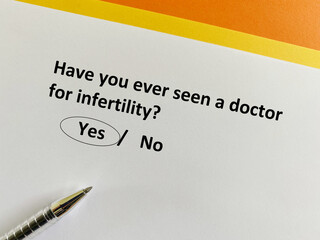 Problems about infertility