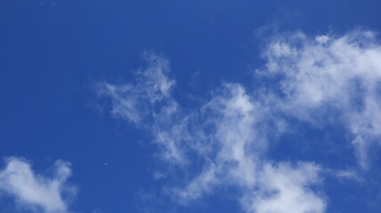 White clouds on the blue sky perfect for the background