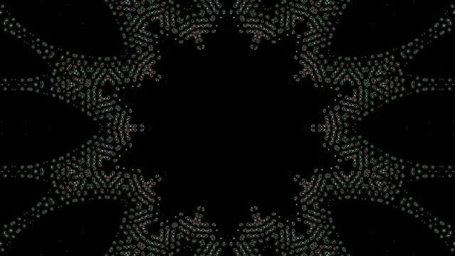 Abstract Kaleidoscope pattern with full colors. Magic mandala. 4k	