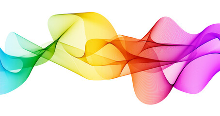 Abstract color wave background. Spectrum line rainbow backdrop. Color smoke dynamic digital design.