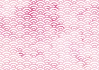 水彩風青海波の背景