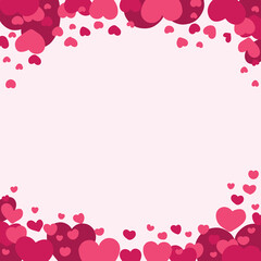 pink background with hearts