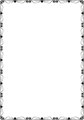 vector frames black on a white background