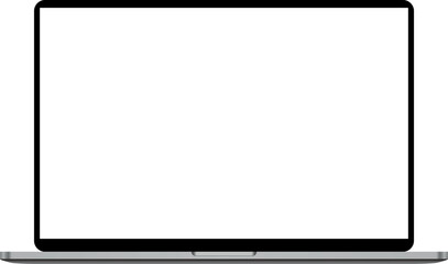 Blank screen notebook isolated