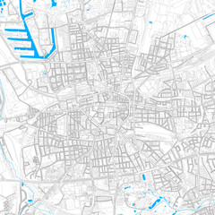 Dortmund, Germany high resolution vector map