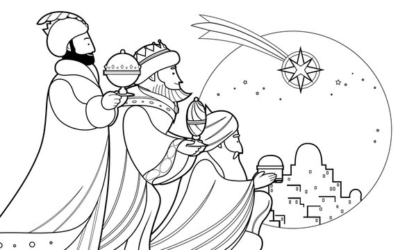 Wise Men Coloring Pages For Kids