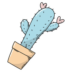 Hand drawn isolated Valentine's day PNG element for posters, prints, cards, stickers, clip art, icons, scrapbooking, etc. 