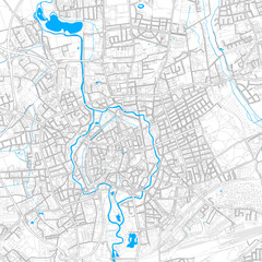 Fototapeta premium Braunschweig, Germany high resolution vector map