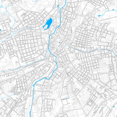 Fototapeta na wymiar Chemnitz, Germany high resolution vector map