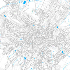 Aachen, Germany high resolution vector map