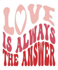 Retro Valentine's Day SVG Design