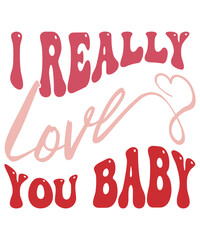 Retro Valentine's Day SVG Design