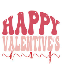 Retro Valentine's Day SVG Design