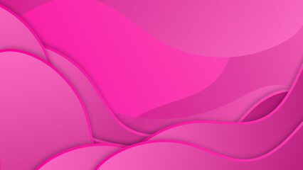 Modern pink magenta gradient background with waves for business presentation background. Geometric pink magenta geometric shapes wallpaper for poster, certificate, presentation, landing page