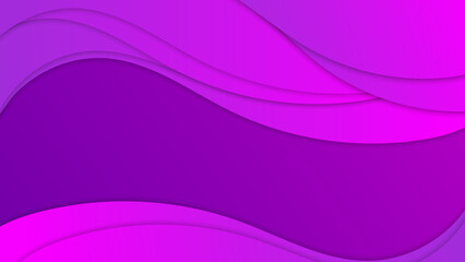 Modern purple violet gradient abstract background with waves. Vector illustration abstract graphic design banner pattern presentation background wallpaper web template.