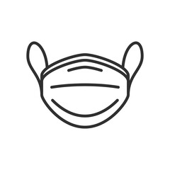 Medical mask covid 19. Protective Medical Mask Icon. Mouth Guard concept. Vector EPS 10.