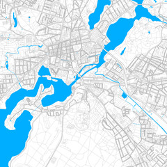 Fototapeta premium Potsdam, Germany high resolution vector map